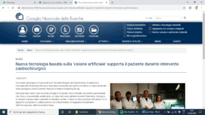 A new technology based on artificial vision helps the doctors during open-chest cardiac surgery